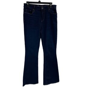 KUT from the kloth ladies dark wash denim‎ jeans size 8 high rise Ellie flare